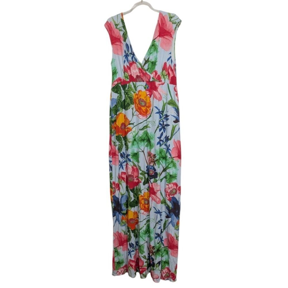 Tiffany Rose 3 Floral Alana Maxi Maternity Dress Womens Size 6 Hawaiian Breeze